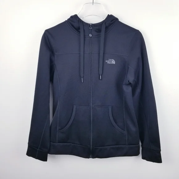 The North Face Women's Black Zip Up Hooded Jacket, size Medium - Picture 2 of 12